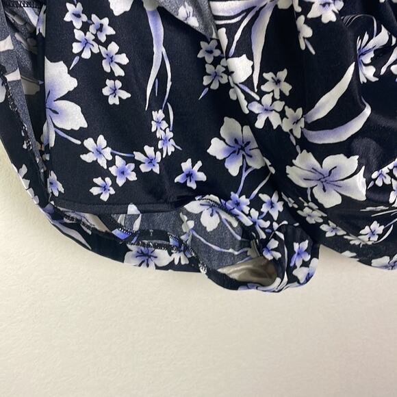 Vintage 80’s Maxine of Hollywood floral one piece swim dress women’s 16 - Picture 5 of 11